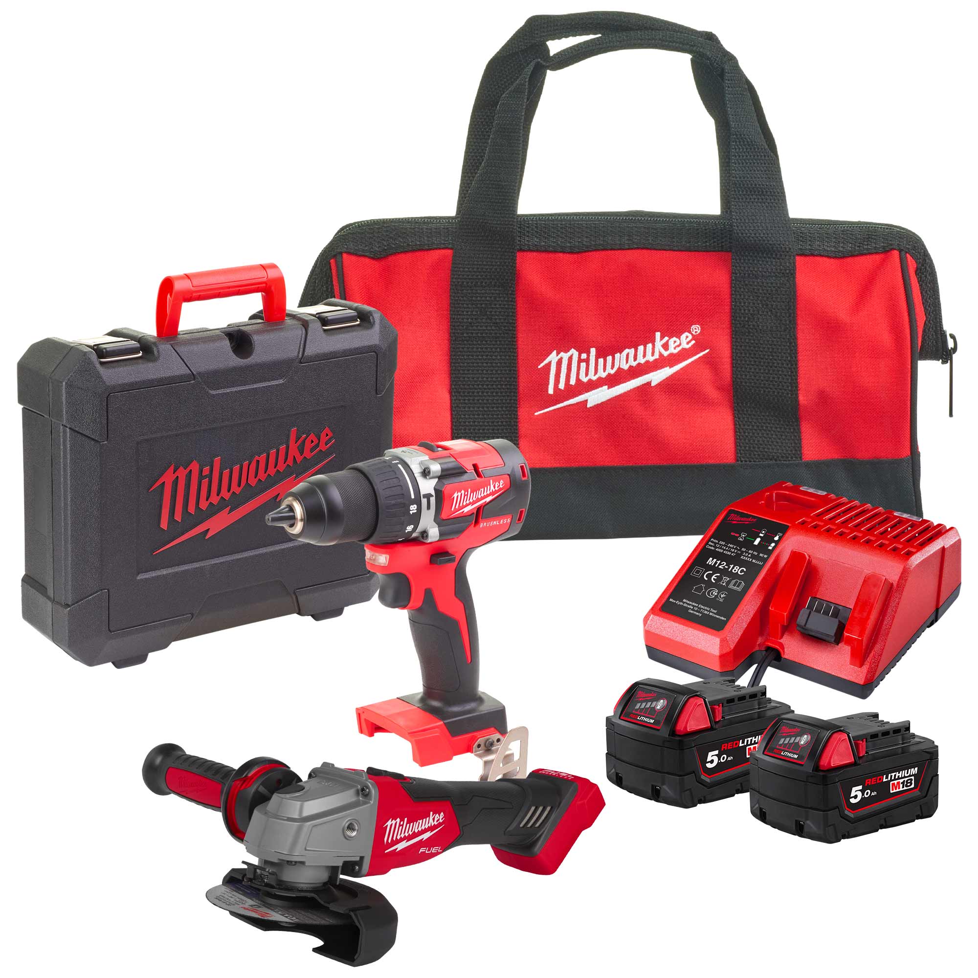 Kit Milwaukee M18 CBLPP2E2-502C