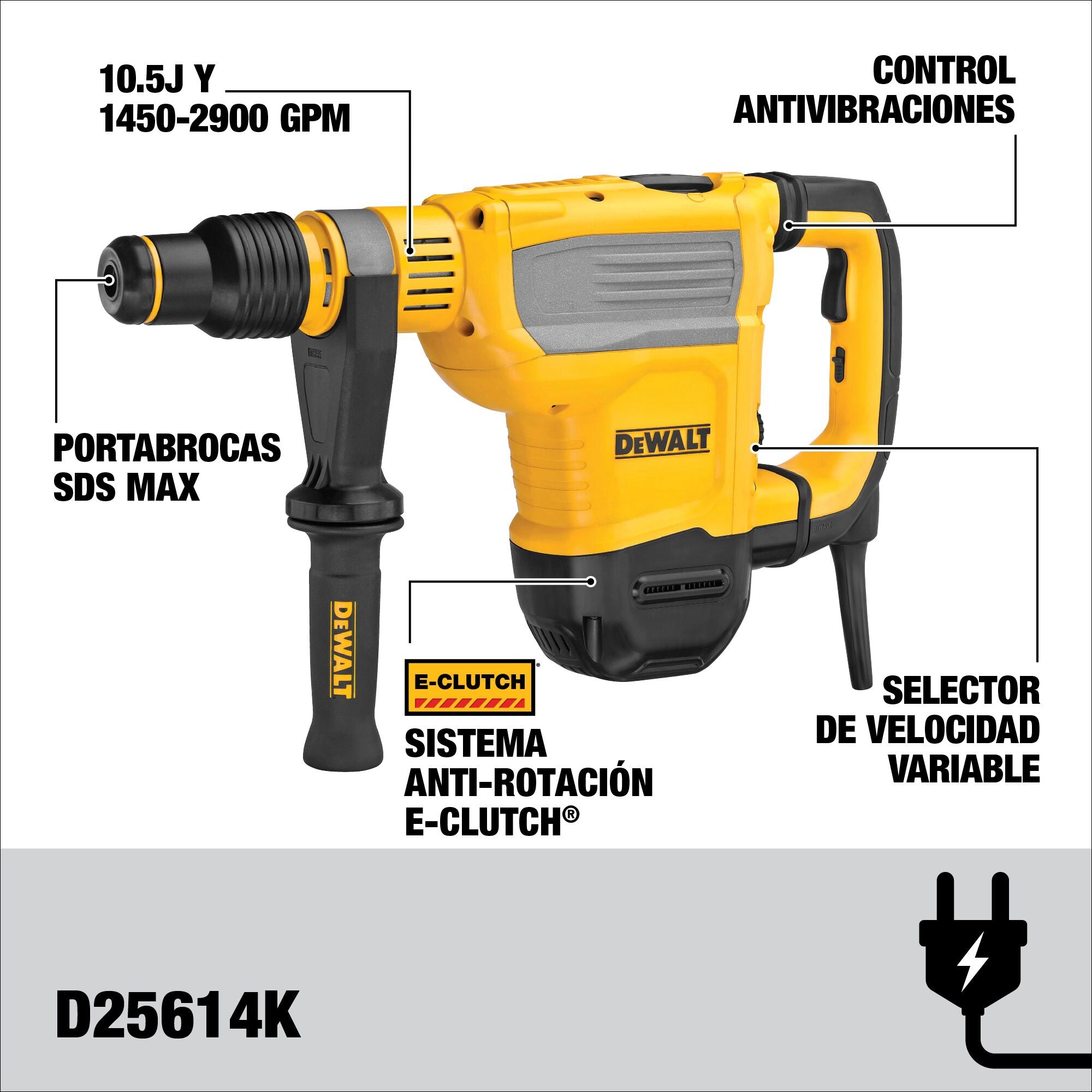 Demolitore Dewalt D25614K-QS 1350W