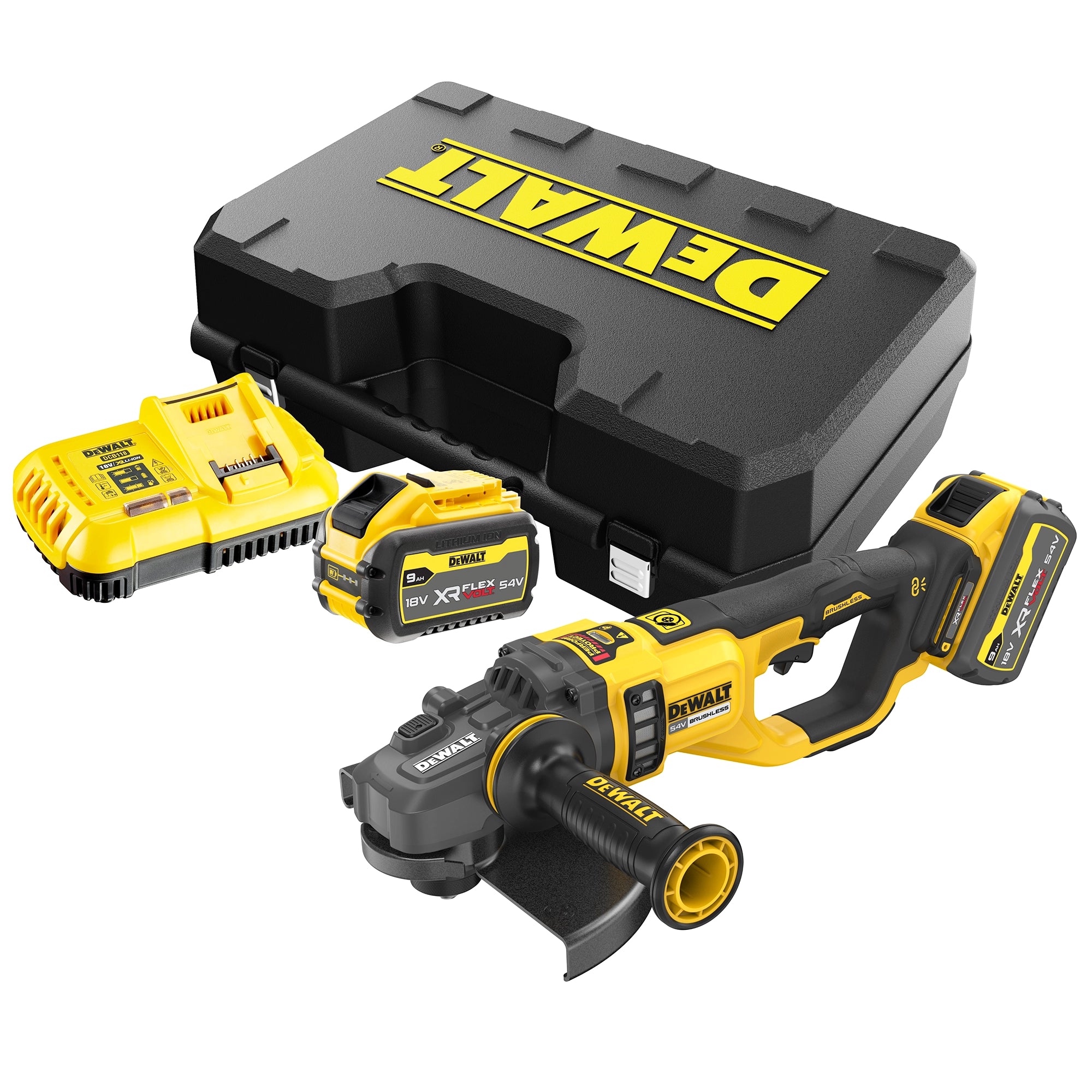 Smerigliatrice Dewalt DCG460X2-QW 54V 9Ah