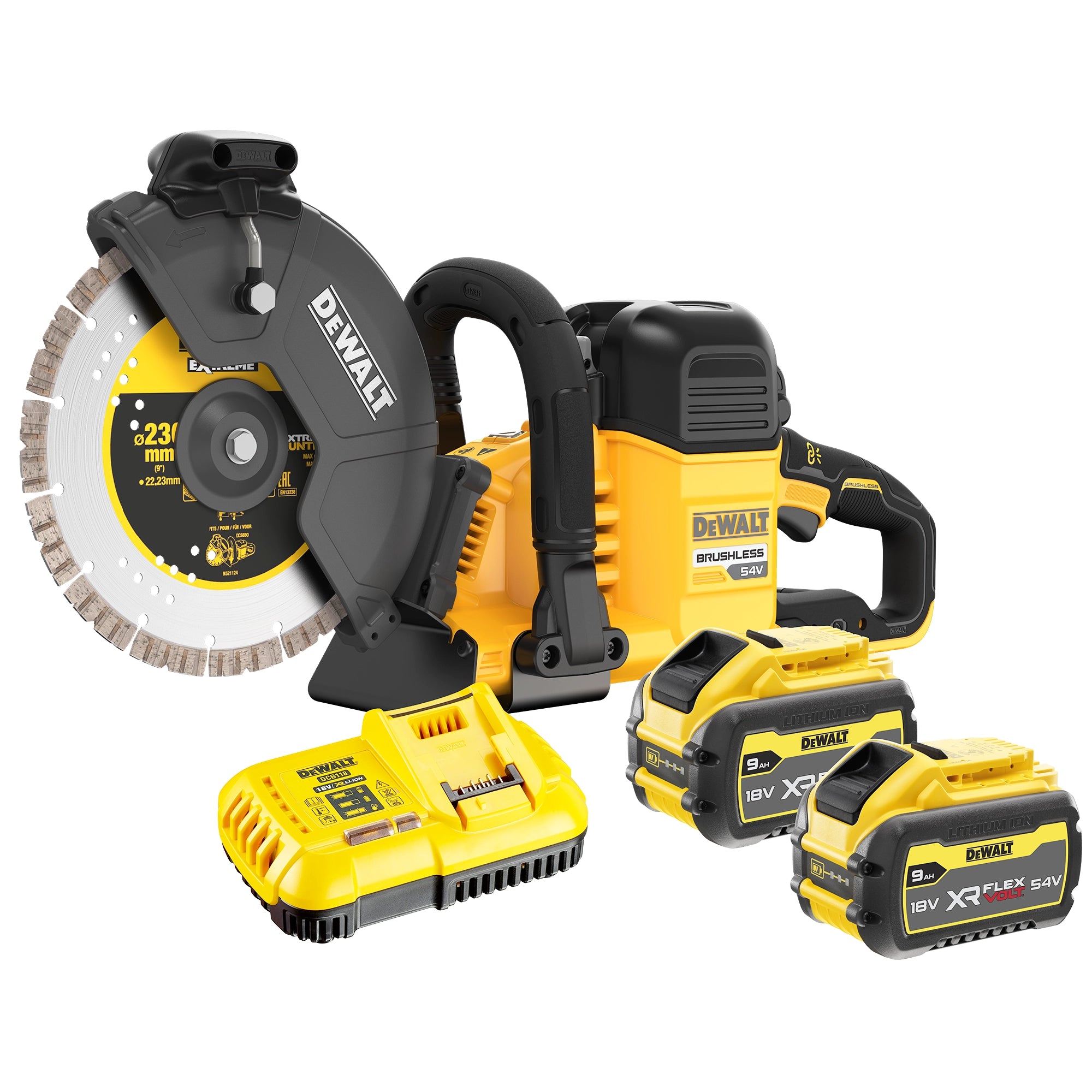 Mototroncatrice Dewalt DCS691X2-QW 54V 9Ah