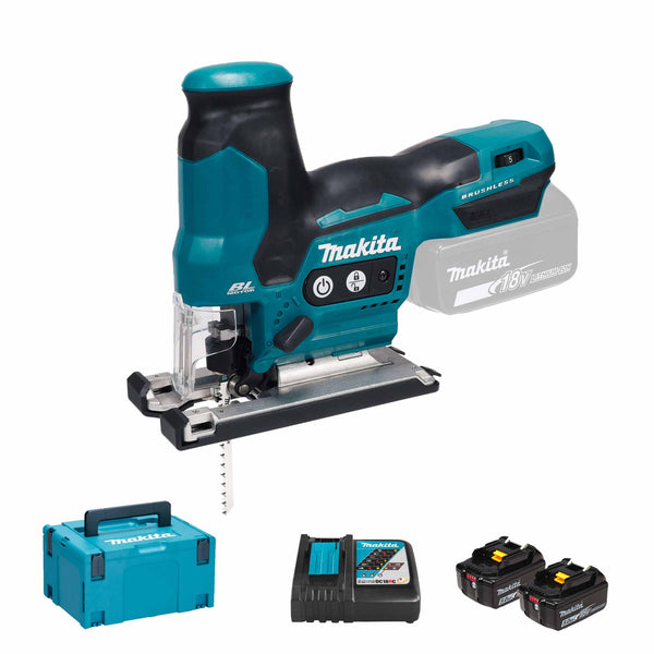 Makita DJV185RTJ Seghetto alternativo LXT Brushless 18 V con due batterie