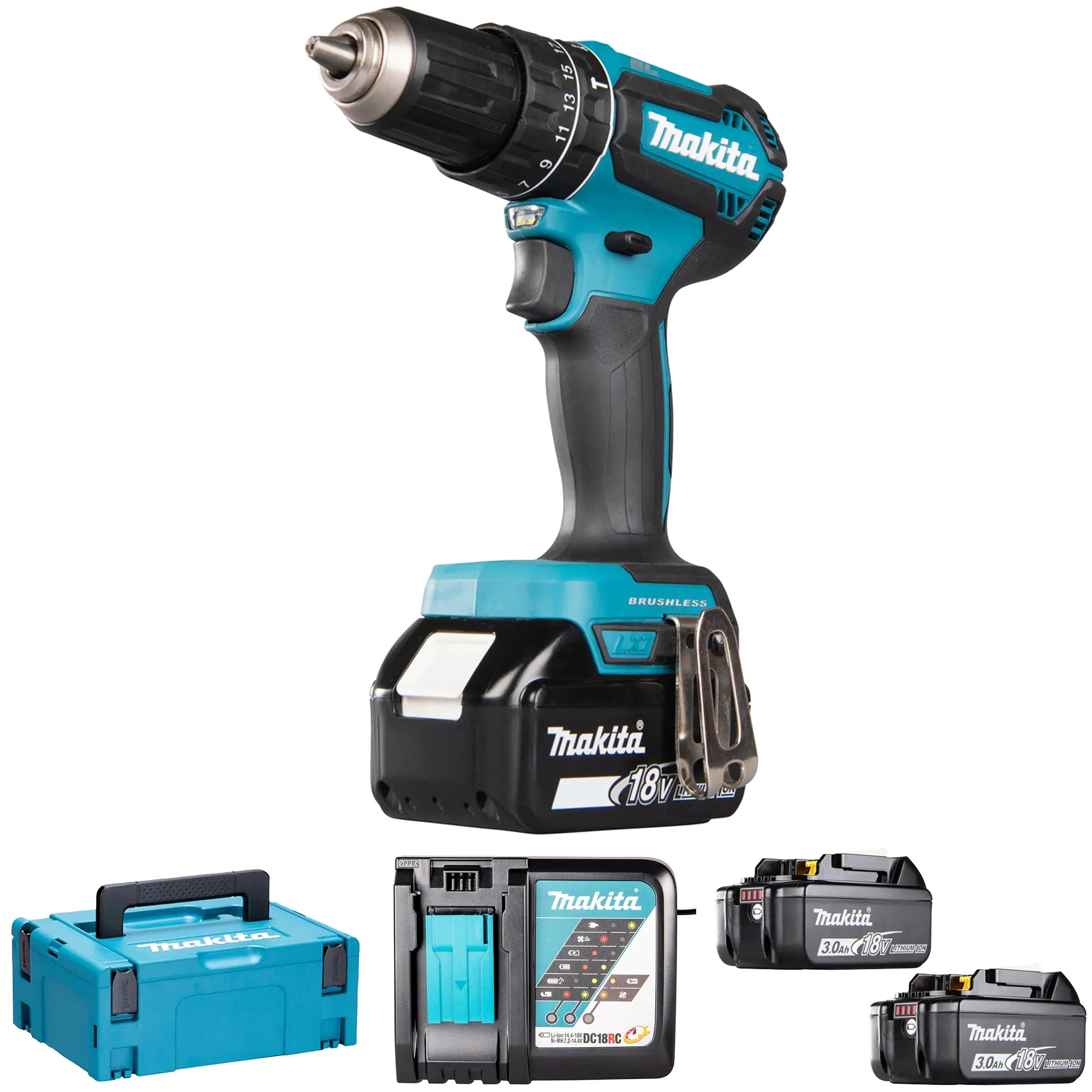 Trapano Avvitatore Makita DHP485RF3J 18V 3Ah