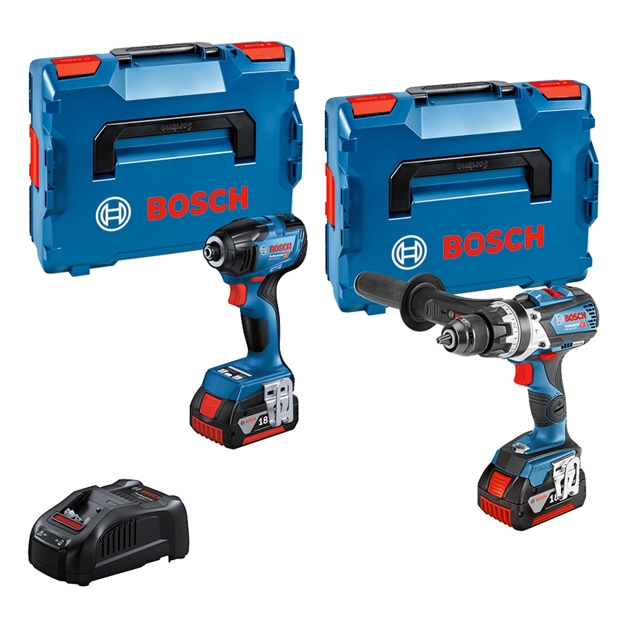 Combo Kit Bosch GSB 10C + GDR 210C 18V 5Ah