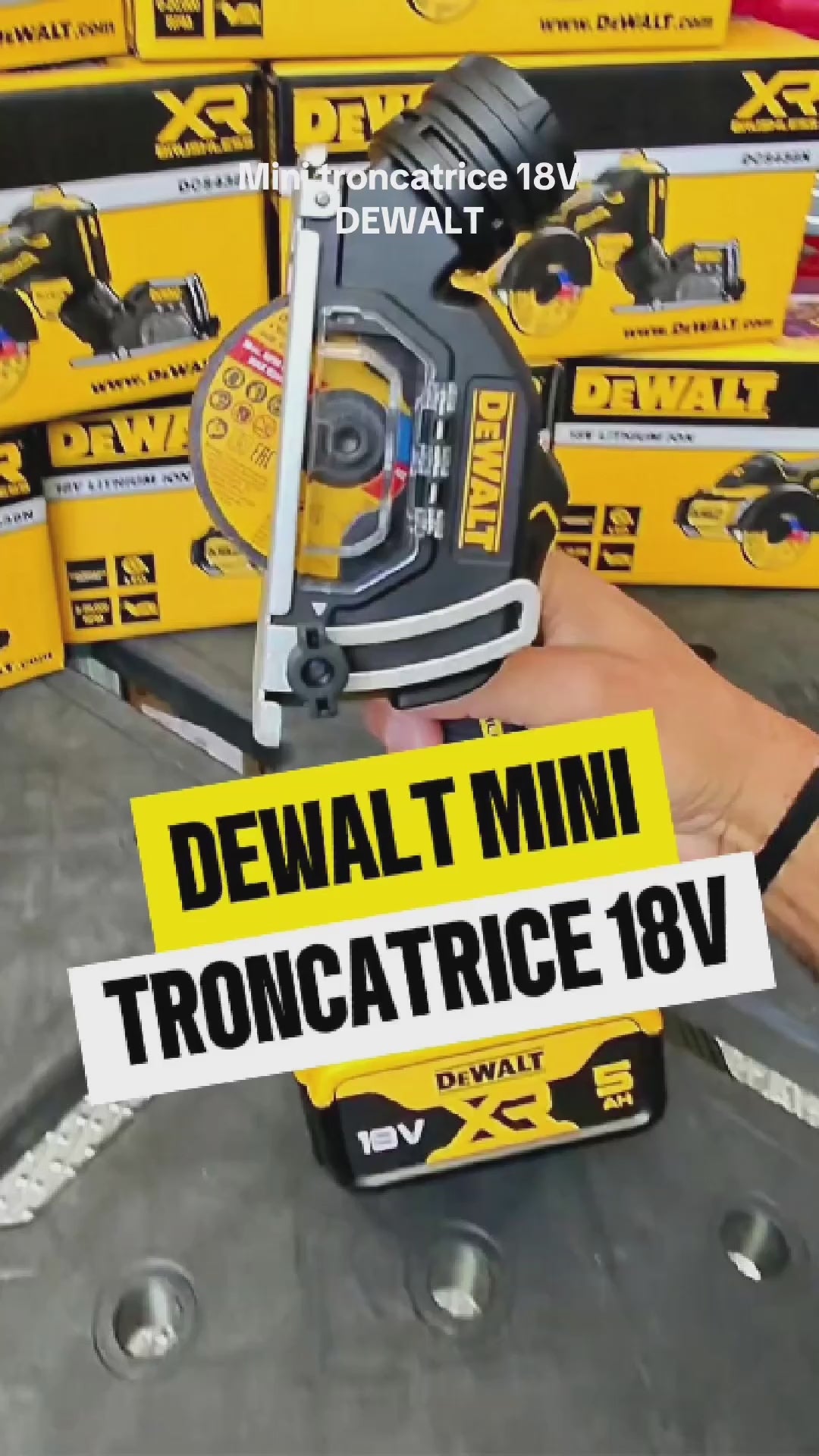 Mini Troncatrice Dewalt DCS438N-XJ 18V