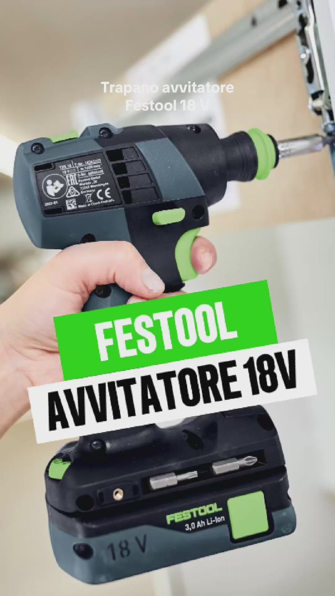 Trapano Festool TSX 18-Basic 18V